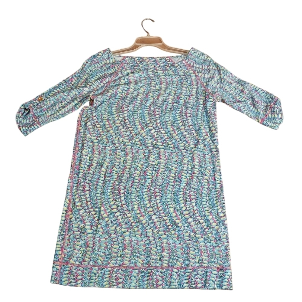 Lilly Pulitzer Cassie Clam Jam Shift Dress Ladies Size Small Summer Tropical